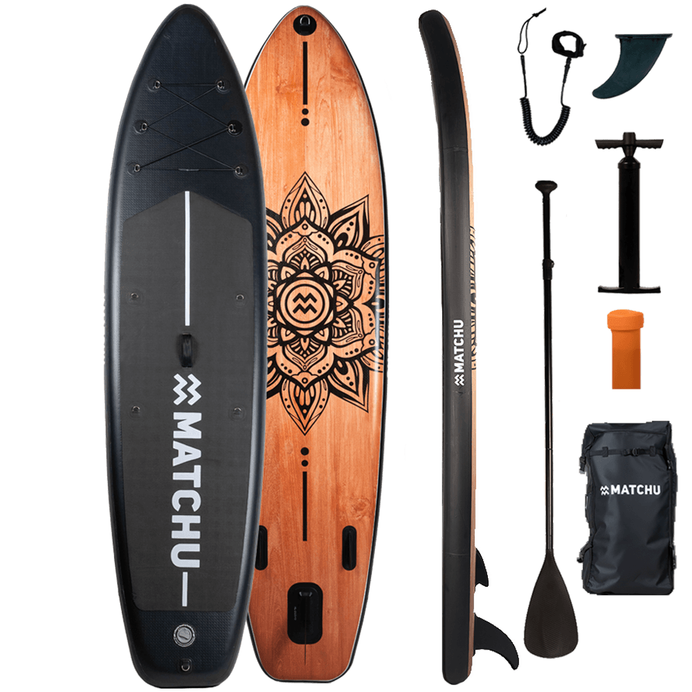 Sup board wood mandala