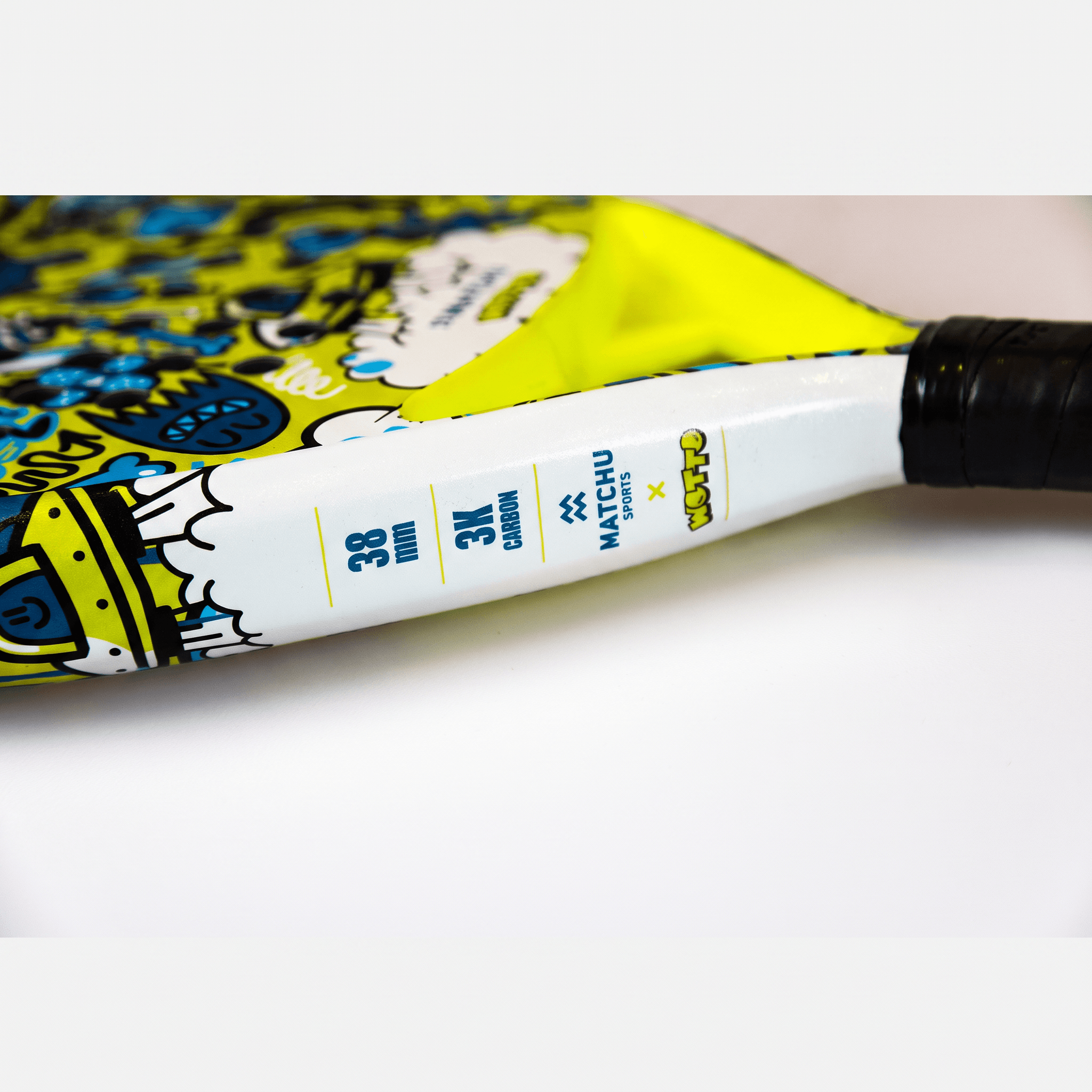 Detalhes da raquete de padel